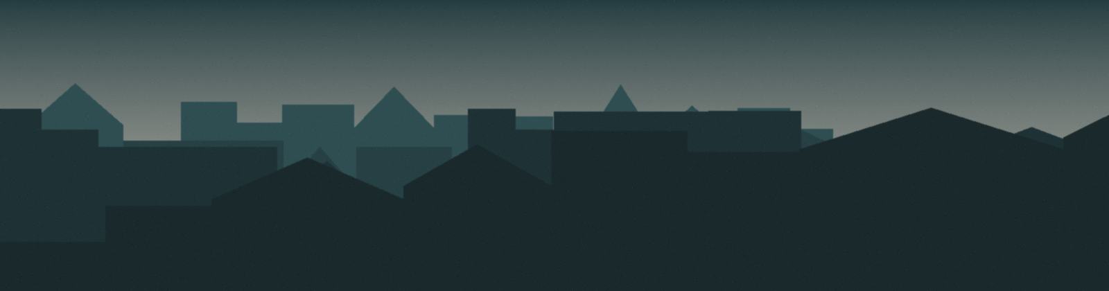 Rendered artwork of layered rooflines against a dusk sky, used as a section banner on this site